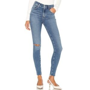 AGOLDE Sophie High Rise Distressed Pentacle Wash Jeans